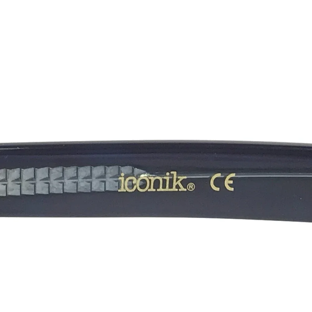 Iconik Eyeglasses Frames Cole C04 Blue Tortoise Cat Eye Full Rim 53-18-140